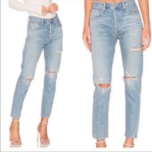 Agolde Jeans 26 Jamie High Rise Classic distressed destroyed